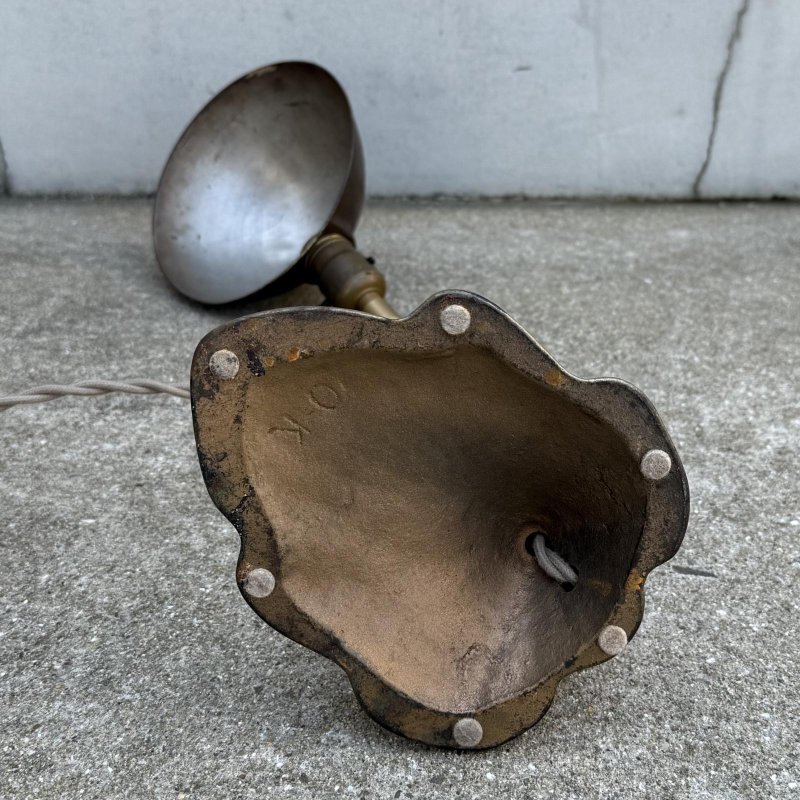 画像9: VINTAGE ANTIQUE DESKLAMP LEVITON ヴィンテージ アンティーク デスクランプ スタンドライト 卓上ライト テーブルランプ 照明 / グースネック アイアン 葉っぱ E26 店舗什器 アメリカ