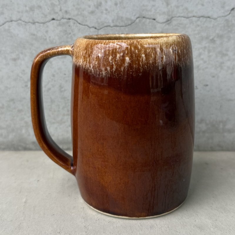 画像3: VINTAGE ANTIQUE HULL POTTERY MUGCUP ヴィンテージ アンティーク ハル マグカップ コーヒーマグ ブラウンドリップ コップ 食器 陶器 / ブラウン 茶色 カフェ 喫茶店 店舗什器 アメリカ j