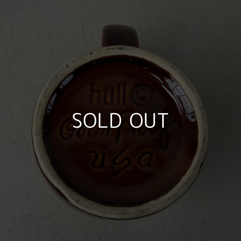 画像6: VINTAGE ANTIQUE HULL POTTERY MUGCUP ヴィンテージ アンティーク ハル マグカップ コーヒーマグ ブラウンドリップ コップ 食器 陶器 / ブラウン 茶色 カフェ 喫茶店 店舗什器 アメリカ i