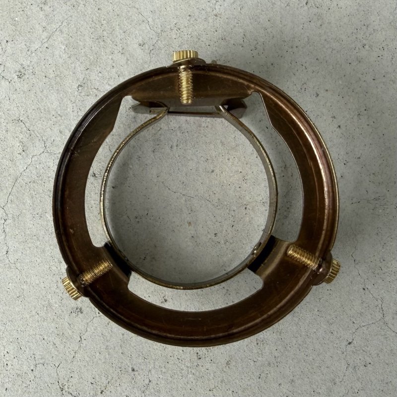 画像2: フィッター ホルダー シェードホルダー ランプ ブラス 真鍮  / 照明 パーツ クランプ ペンダントライト ポーセリン 陶器 傘 金具 取り付け 照明器具 アメリカ USA (2)