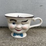 VINTAGE ANTIQUE BAILEYS CUP ヴィンテージ アンティーク ベイリーズ フェイスカップ / コレクタブル オブジェ ティーカップ マグカップ ノベルティ 陶器 食器 雑貨 C