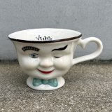 VINTAGE ANTIQUE BAILEYS CUP ヴィンテージ アンティーク ベイリーズ フェイスカップ / コレクタブル オブジェ ティーカップ マグカップ ノベルティ 1996年限定 陶器 食器 雑貨 D