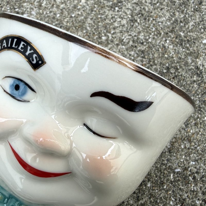 画像7: VINTAGE ANTIQUE BAILEYS SUGAR POT ヴィンテージ アンティーク ベイリーズ フェイスカップ シュガーポット / コレクタブル オブジェ ティーカップ マグカップ ノベルティ 1996年限定 陶器 食器 雑貨 H