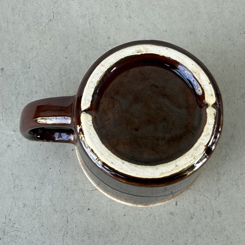 画像6: VINTAGE ANTIQUE MCCOY POTTERY MUGCUP ヴィンテージ アンティーク マッコイ マグカップ コップ 食器 陶器 / コーヒーカップ  ブラウン 茶色 カフェ 喫茶店 店舗什器 アメリカ k