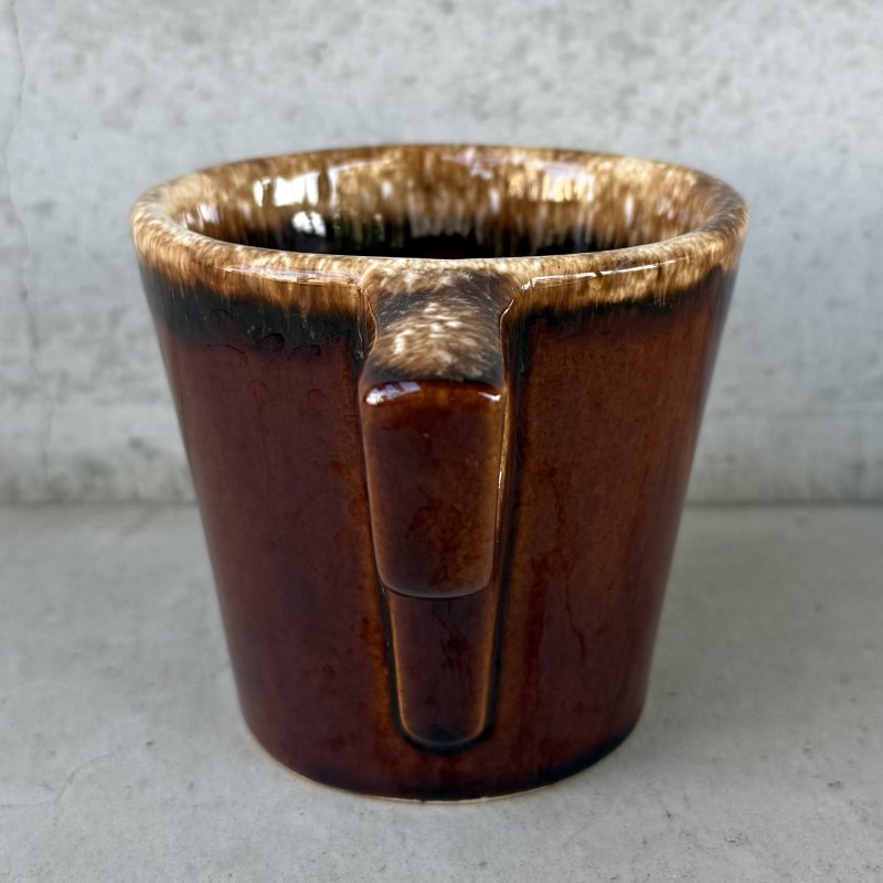 画像3: VINTAGE ANTIQUE HULL POTTERY MUGCUP ヴィンテージ アンティーク ハル マグカップ ブラウンドリップ コップ 食器 陶器 / コーヒーカップ  ブラウン 茶色 カフェ 喫茶店 店舗什器 アメリカ g
