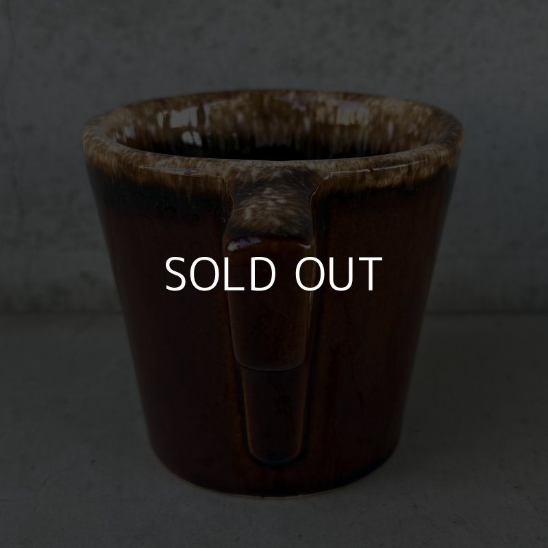 画像3: VINTAGE ANTIQUE HULL POTTERY MUGCUP ヴィンテージ アンティーク ハル マグカップ ブラウンドリップ コップ 食器 陶器 / コーヒーカップ  ブラウン 茶色 カフェ 喫茶店 店舗什器 アメリカ g
