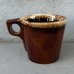 画像2: VINTAGE ANTIQUE HULL POTTERY MUGCUP ヴィンテージ アンティーク ハル マグカップ ブラウンドリップ コップ 食器 陶器 / コーヒーカップ  ブラウン 茶色 カフェ 喫茶店 店舗什器 アメリカ g (2)