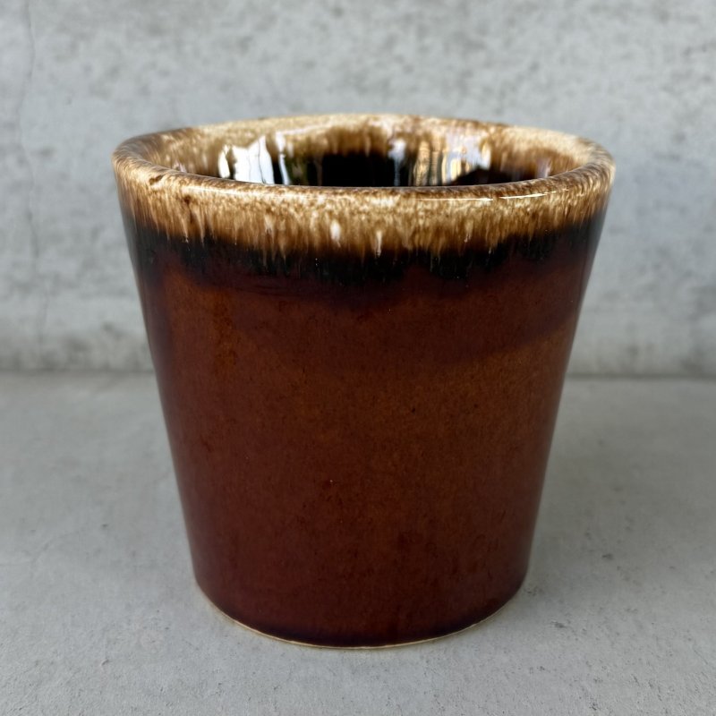 画像4: VINTAGE ANTIQUE HULL POTTERY MUGCUP ヴィンテージ アンティーク ハル マグカップ ブラウンドリップ コップ 食器 陶器 / コーヒーカップ  ブラウン 茶色 カフェ 喫茶店 店舗什器 アメリカ g