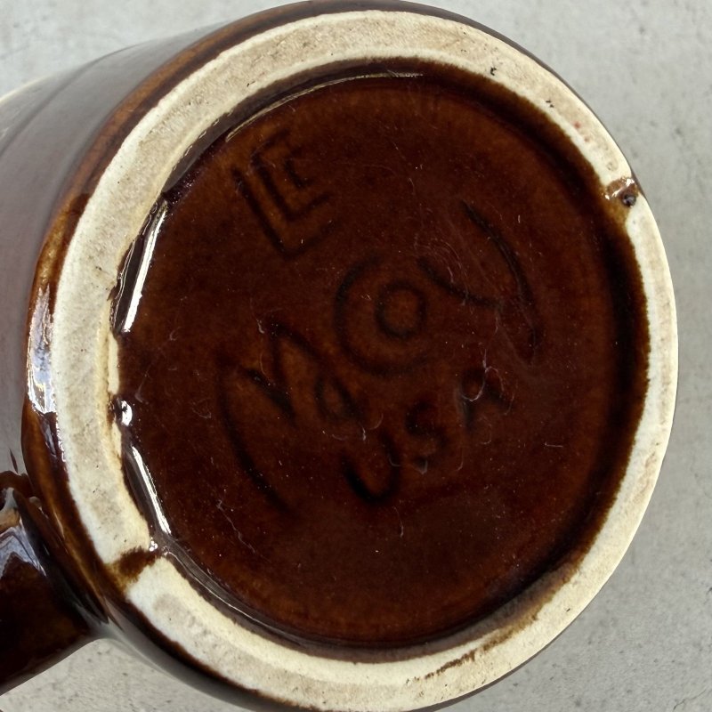 画像7: VINTAGE ANTIQUE MCCOY POTTERY MUGCUP ヴィンテージ アンティーク マッコイ マグカップ コップ 食器 陶器 / コーヒーカップ  ブラウン 茶色 カフェ 喫茶店 店舗什器 アメリカ l