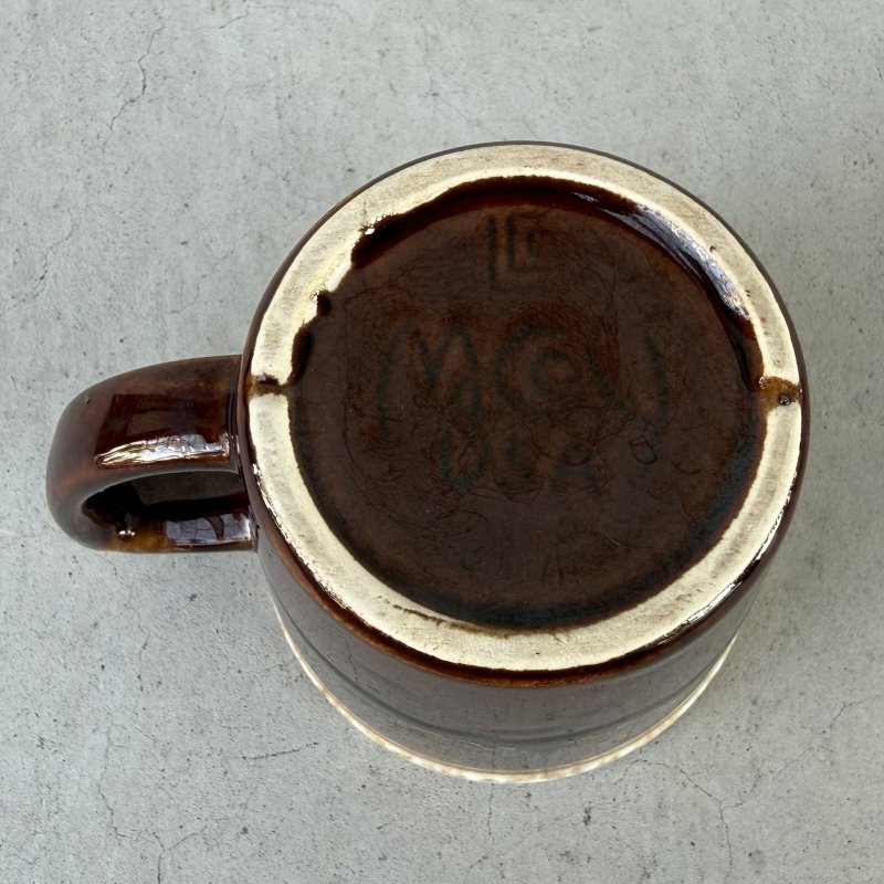 画像6: VINTAGE ANTIQUE MCCOY POTTERY MUGCUP ヴィンテージ アンティーク マッコイ マグカップ コップ 食器 陶器 / コーヒーカップ  ブラウン 茶色 カフェ 喫茶店 店舗什器 アメリカ l