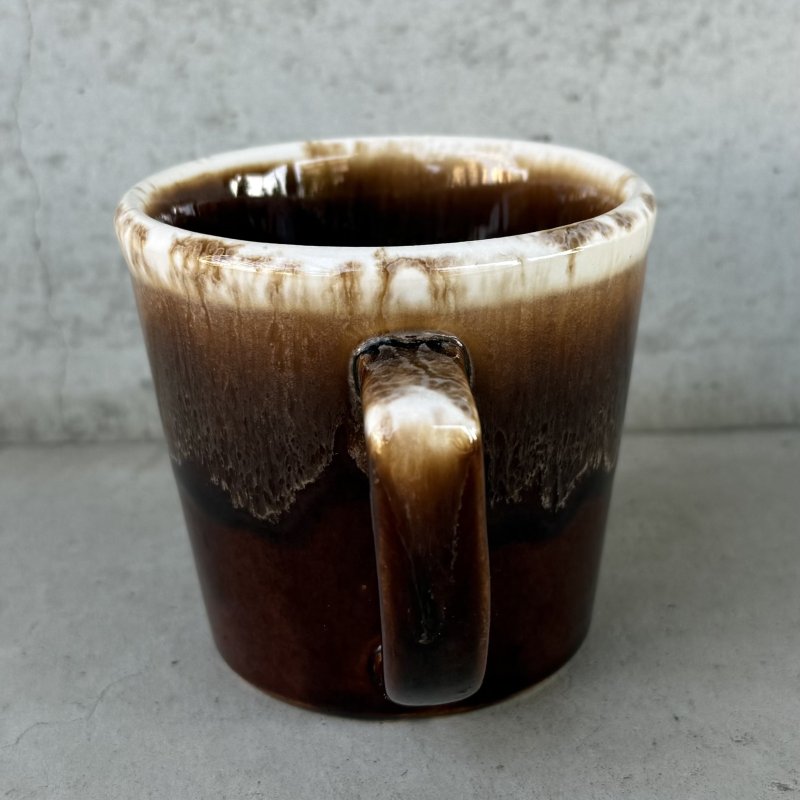 画像3: VINTAGE ANTIQUE MCCOY POTTERY MUGCUP ヴィンテージ アンティーク マッコイ マグカップ コップ 食器 陶器 / コーヒーカップ  ブラウン 茶色 カフェ 喫茶店 店舗什器 アメリカ l