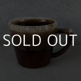 VINTAGE ANTIQUE MCCOY POTTERY MUGCUP ヴィンテージ アンティーク マッコイ マグカップ コップ 食器 陶器 / コーヒーカップ  ブラウン 茶色 カフェ 喫茶店 店舗什器 アメリカ l