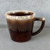 画像1: VINTAGE ANTIQUE MCCOY POTTERY MUGCUP ヴィンテージ アンティーク マッコイ マグカップ コップ 食器 陶器 / コーヒーカップ  ブラウン 茶色 カフェ 喫茶店 店舗什器 アメリカ l (1)