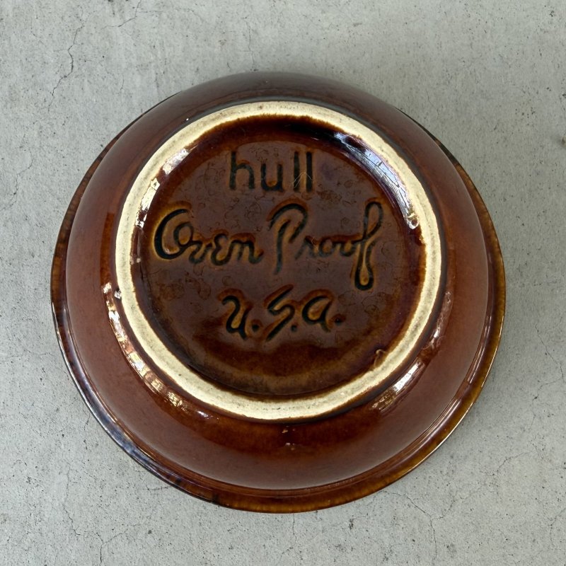 画像5: VINTAGE ANTIQUE HULL BOWL ヴィンテージ アンティーク ボウル ハル 食器 陶器 /  ブラウン 茶色 カフェ 喫茶店 店舗什器 アメリカ C