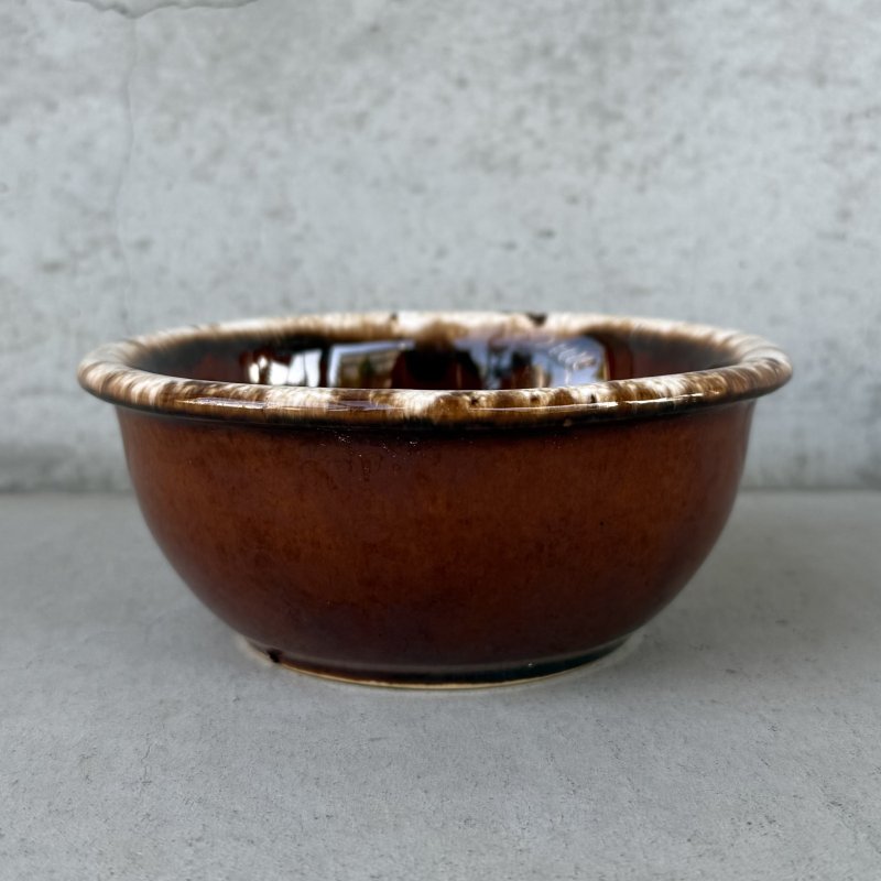 画像2: VINTAGE ANTIQUE HULL BOWL ヴィンテージ アンティーク ボウル ハル 食器 陶器 /  ブラウン 茶色 カフェ 喫茶店 店舗什器 アメリカ C
