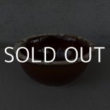VINTAGE ANTIQUE HULL BOWL ヴィンテージ アンティーク ボウル ハル 食器 陶器 /  ブラウン 茶色 カフェ 喫茶店 店舗什器 アメリカ C