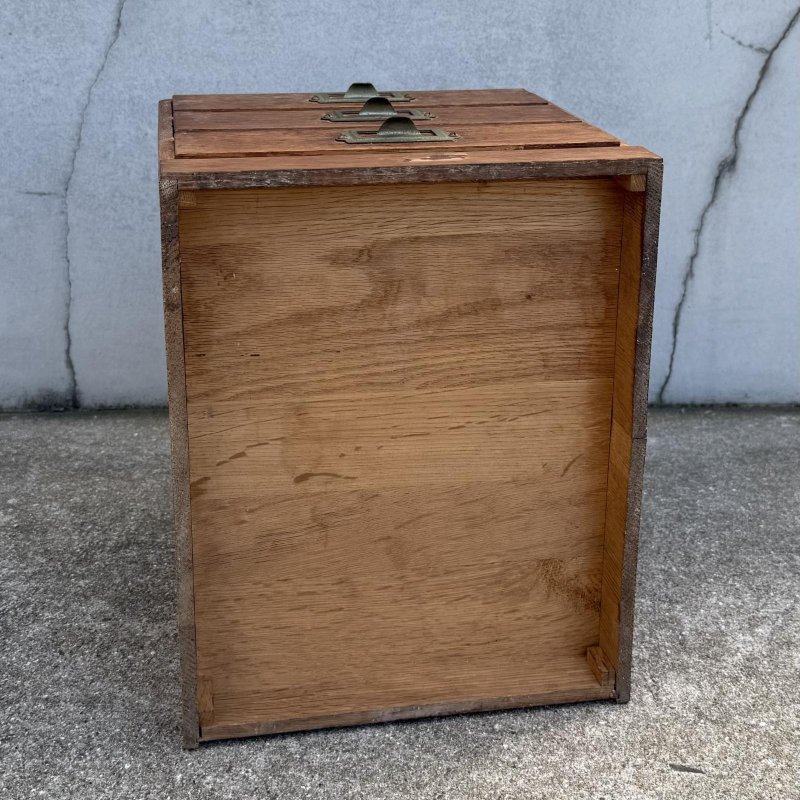 画像7: アンティーク 昭和レトロ 古道具 小引き出し 小箪笥 / 木製 収納 棚 家具 小物入れ 書類入れ 古民家 蔵 うぶだし 日本 (1)