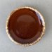 画像1: VINTAGE ANTIQUE HULL PLATE POTTERY ヴィンテージ アンティーク プレート 皿 陶器 食器 / トレー 丸皿 ブラウン 茶色 カフェ 喫茶店 店舗什器 アメリカ D (1)