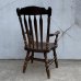 画像2: VINTAGE ANTIQUE ARM CHAIR ヴィンテージ アンティーク アームチェア 椅子 / ダイニングチェア ウッド  家具 木製 店舗 什器 アメリカ (2)
