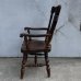 画像4: VINTAGE ANTIQUE ARM CHAIR ヴィンテージ アンティーク アームチェア 椅子 / ダイニングチェア ウッド  家具 木製 店舗 什器 アメリカ (4)