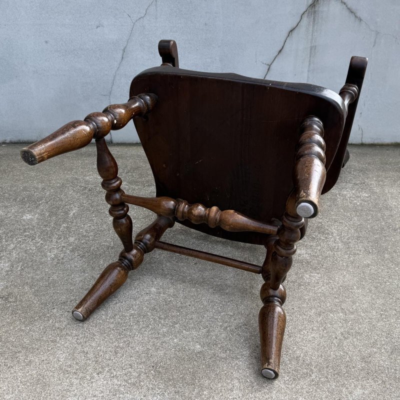 画像6: VINTAGE ANTIQUE ARM CHAIR ヴィンテージ アンティーク アームチェア 椅子 / ダイニングチェア ウッド  家具 木製 店舗 什器 アメリカ