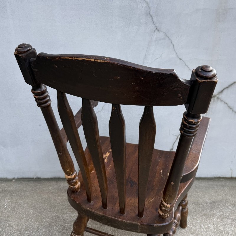 画像8: VINTAGE ANTIQUE ARM CHAIR ヴィンテージ アンティーク アームチェア 椅子 / ダイニングチェア ウッド  家具 木製 店舗 什器 アメリカ