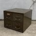 画像1: VINTAGE ANTIQUE CABINET ヴィンテージ アンティーク メタルキャビネット ファイルキャビネット 棚 / インダストリアル 収納 ガレージ パーツ 工具入れ 鉄 店舗什器 工業用 (1)