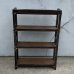 画像2: VINTAGE ANTIQUE SHELF ヴィンテージ アンティーク 本棚 飾り棚 オープンラック シェルフ  / 4段 木製 陳列棚 ディスプレイ 古家具 古道具 古民家 蔵 うぶだし 店舗什器 日本 (2)