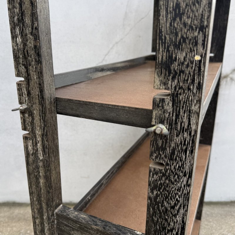 画像6: VINTAGE ANTIQUE SHELF ヴィンテージ アンティーク 本棚 飾り棚 オープンラック シェルフ  / 4段 木製 陳列棚 ディスプレイ 古家具 古道具 古民家 蔵 うぶだし 店舗什器 日本