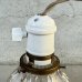 画像7: VINTAGE ANTIQUE LAMP ヴィンテージ アンティーク 吊り下げライト 天井照明 / ライト ペンダントライト ポーセリン ガラスシェード E26 店舗什器 アメリカ (4) (7)