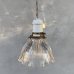 画像1: VINTAGE ANTIQUE LAMP ヴィンテージ アンティーク 吊り下げライト 天井照明 / ライト ペンダントライト ポーセリン ガラスシェード E26 店舗什器 アメリカ (4) (1)