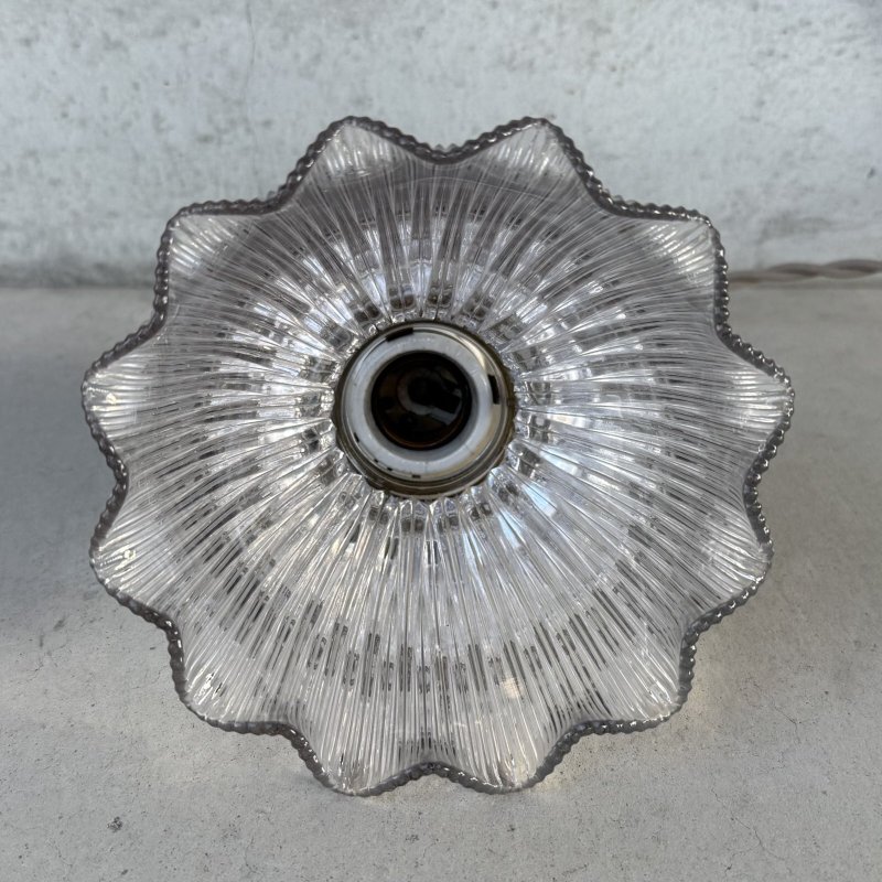 画像5: VINTAGE ANTIQUE LAMP ヴィンテージ アンティーク 吊り下げライト 天井照明 / ライト ペンダントライト ポーセリン ガラスシェード E26 店舗什器 アメリカ (4)