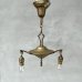 画像1: VINTAGE ANTIQUE LIGHT ヴィンテージ アンティーク シャンデリア 吊り下げライト  照明 / 2灯 ライト ペンダントランプ HUBBELL 天井照明 店舗什器 E26 アメリカ USA (4) (1)
