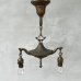 画像1: VINTAGE ANTIQUE LIGHT ヴィンテージ アンティーク シャンデリア 吊り下げライト  照明 / 2灯 ライト ペンダントランプ 天井照明 店舗什器 E26 アメリカ USA (5) (1)