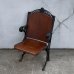 画像1: VINTAGE ANTIQUE THEATER CHAIR ヴィンテージ アンティーク シアターチェア 椅子 / ホールディングチェア 折り畳み椅子 ウッド 木製 家具 映画館 劇場 店舗什器 アメリカ (1)