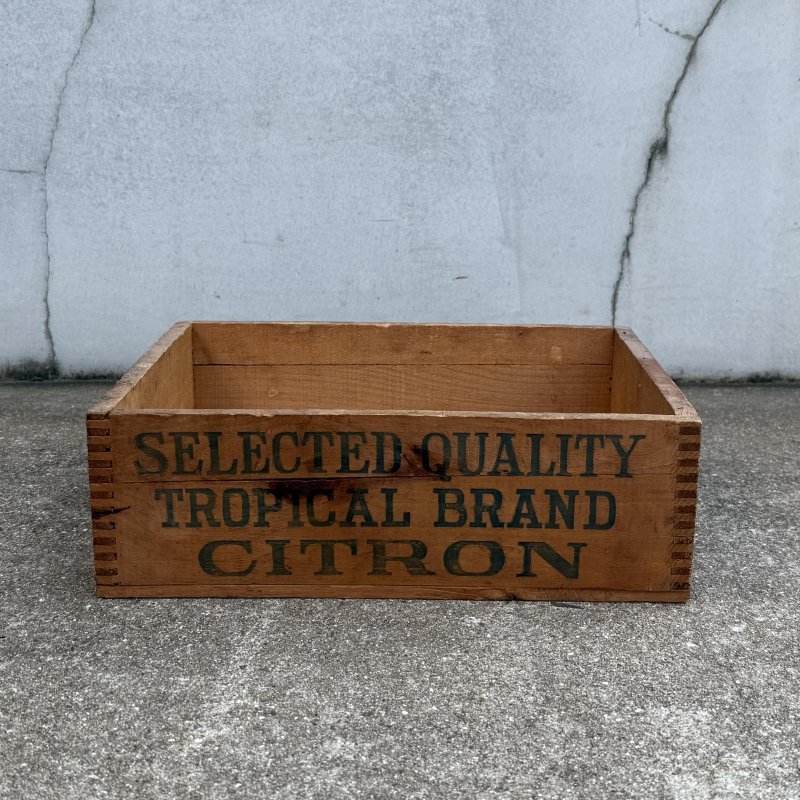 画像2: VINTAGE ANTIQUE WOOD CRATE WOODEN BOX CITRON ヴィンテージ アンティーク ウッドボックス 木箱 / コレクタブル 収納 ケース アドバタイジング 企業物 店舗什器 アメリカ 