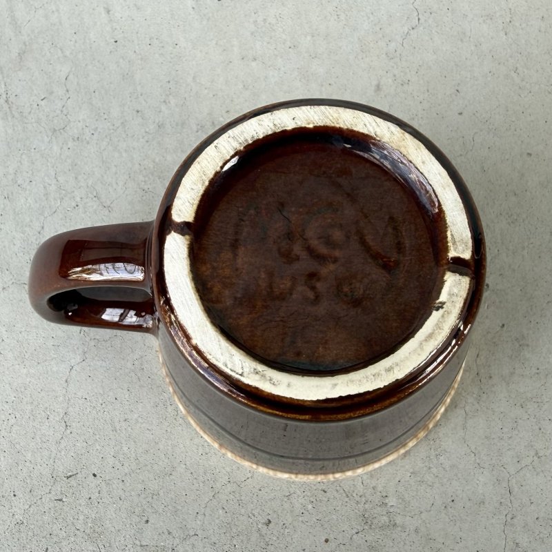 画像6: VINTAGE ANTIQUE MCCOY POTTERY MUGCUP ヴィンテージ アンティーク マッコイ マグカップ コップ 食器 陶器 / コーヒーカップ  ブラウン 茶色 カフェ 喫茶店 店舗什器 アメリカ l