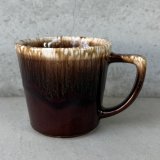 VINTAGE ANTIQUE MCCOY POTTERY MUGCUP ヴィンテージ アンティーク マッコイ マグカップ コップ 食器 陶器 / コーヒーカップ  ブラウン 茶色 カフェ 喫茶店 店舗什器 アメリカ k