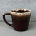 画像2: VINTAGE ANTIQUE MCCOY POTTERY MUGCUP ヴィンテージ アンティーク マッコイ マグカップ コップ 食器 陶器 / コーヒーカップ  ブラウン 茶色 カフェ 喫茶店 店舗什器 アメリカ l (2)
