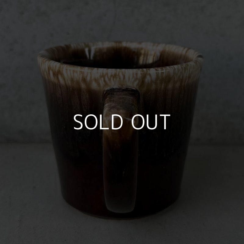 画像3: VINTAGE ANTIQUE MCCOY POTTERY MUGCUP ヴィンテージ アンティーク マッコイ マグカップ コップ 食器 陶器 ブラウンドリップ / コーヒーカップ Dハンドル 茶色 店舗 アメリカ k