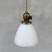 画像1: VINTAGE ANTIQUE LAMP ヴィンテージ アンティーク 吊り下げライト 天井照明 / ライト ランプ ペンダントライト ミルクガラス ガラスシェード E26 店舗什器 アメリカ (1)