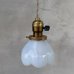 画像1: VINTAGE ANTIQUE LAMP ヴィンテージ アンティーク 吊り下げライト 天井照明 / ライト ランプ ペンダントライト ミルクガラス ガラスシェード E26 店舗什器 アメリカ (1)