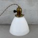 画像2: VINTAGE ANTIQUE LAMP ヴィンテージ アンティーク 吊り下げライト 天井照明 / ライト ランプ ペンダントライト ミルクガラス ガラスシェード E26 店舗什器 アメリカ (2)