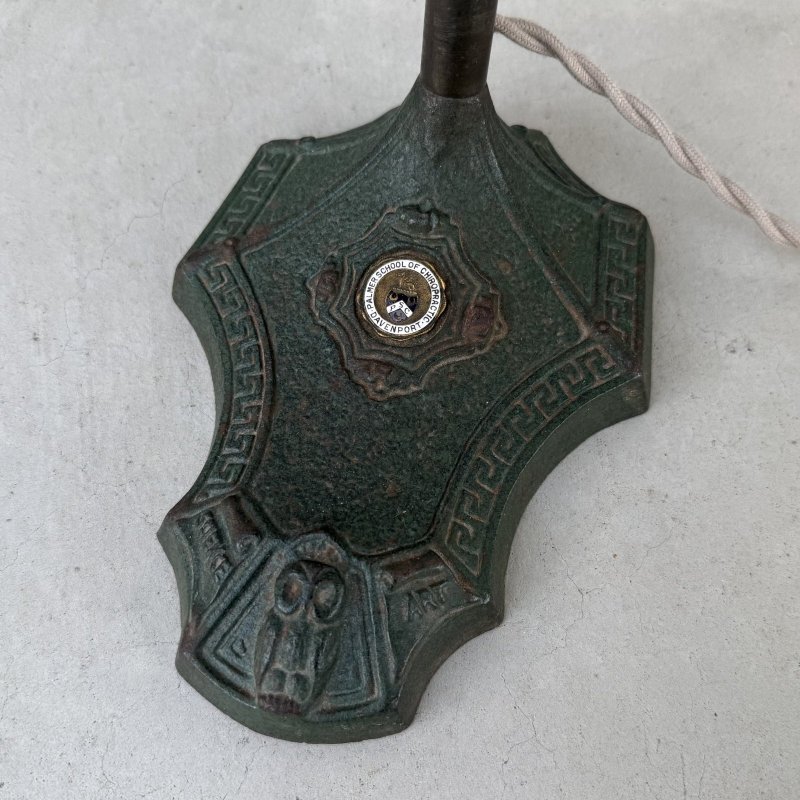 画像5: VINTAGE ANTIQUE DESKLAMP S.ROBERT SCHWARTZ&BRO ヴィンテージ アンティーク デスクランプ スタンドライト 卓上ライト テーブルランプ 照明 / グースネック フクロウ E26 店舗什器 アメリカ
