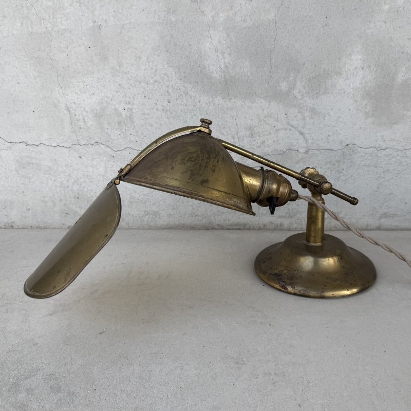 画像5: VINTAGE ANTIQUE DESKLAMP LYHNE リーン ヴィンテージ アンティーク デスクランプ スタンドライト 卓上ライト テーブルランプ 照明 / コレクタブル 作業用ランプ 真鍮 E26 店舗什器 アメリカ