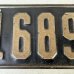 画像6: VINTAGE ANTIQUE LICENSE PLATE ヴィンテージ アンティーク ナンバープレート ライセンスプレート / インダストリアル モーター系 ガレージ ディスプレイ 車 1921年 イリノイ アメリカ (6)