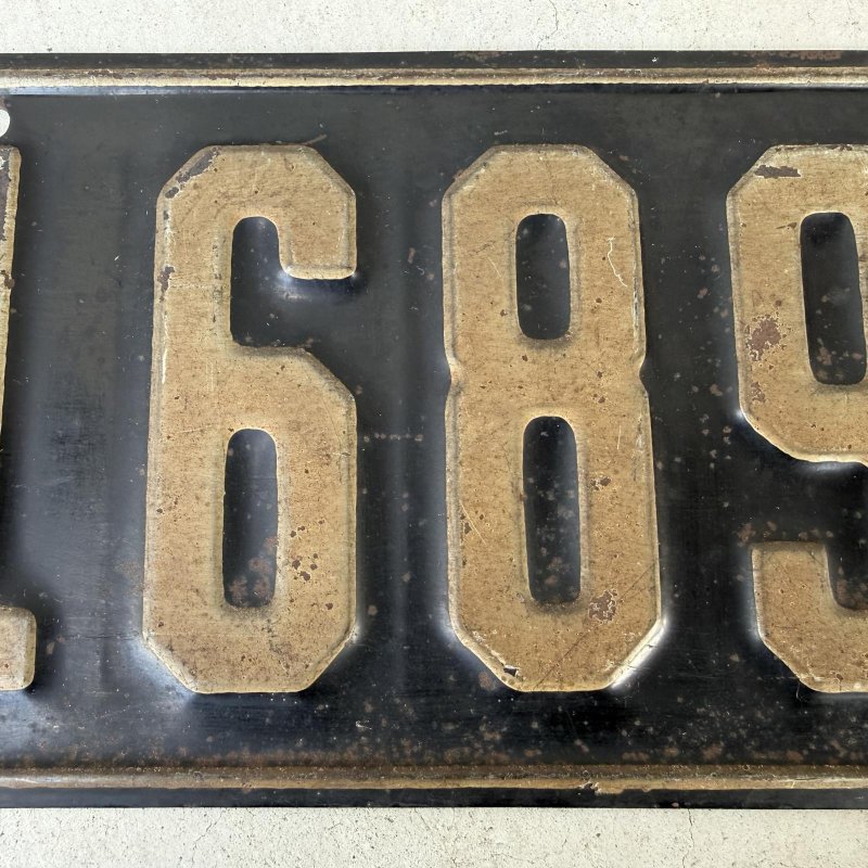 画像6: VINTAGE ANTIQUE LICENSE PLATE ヴィンテージ アンティーク ナンバープレート ライセンスプレート / インダストリアル モーター系 ガレージ ディスプレイ 車 1921年 イリノイ アメリカ
