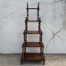 画像3: VINTAGE ANTIQUE BOOKSHELF ヴィンテージ アンティーク 棚 ブックシェルフ オープンシェルフ キャビネット 本棚 / ディスプレイ棚 飾り棚 陳列棚 収納 家具 木製 ブラウン 店舗什器 アメリカ (3)
