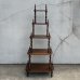 画像2: VINTAGE ANTIQUE BOOKSHELF ヴィンテージ アンティーク 棚 ブックシェルフ オープンシェルフ キャビネット 本棚 / ディスプレイ棚 飾り棚 陳列棚 収納 家具 木製 ブラウン 店舗什器 アメリカ (2)