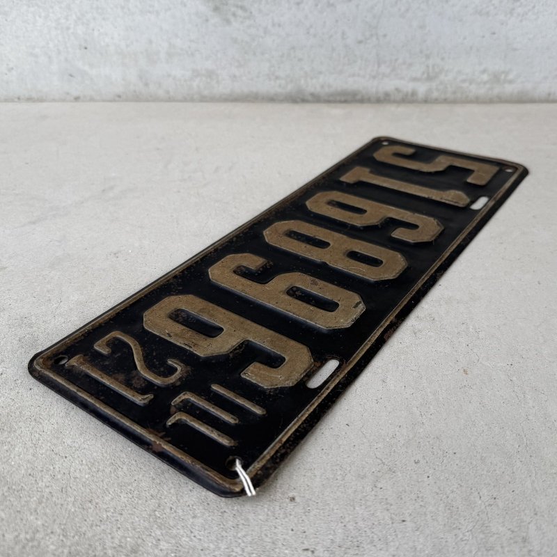 画像4: VINTAGE ANTIQUE LICENSE PLATE ヴィンテージ アンティーク ナンバープレート ライセンスプレート / インダストリアル モーター系 ガレージ ディスプレイ 車 1921年 イリノイ アメリカ